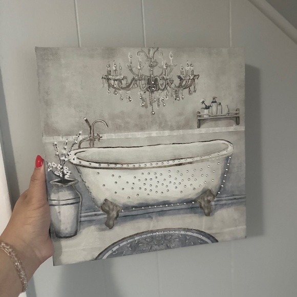 Elegant Bathroom Canvas Art Set - Picture 7 of 8